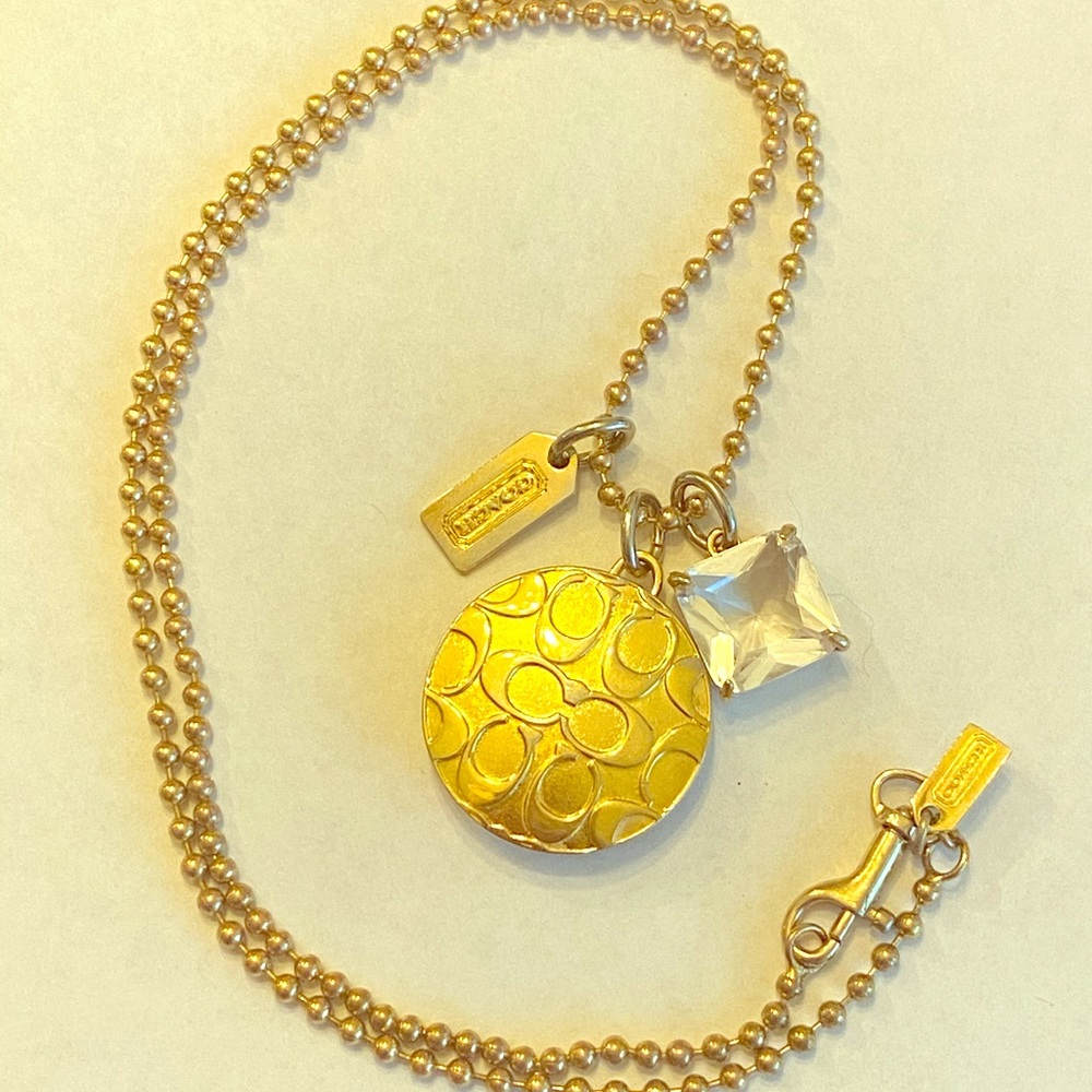 Coach Gold Locket Pendant